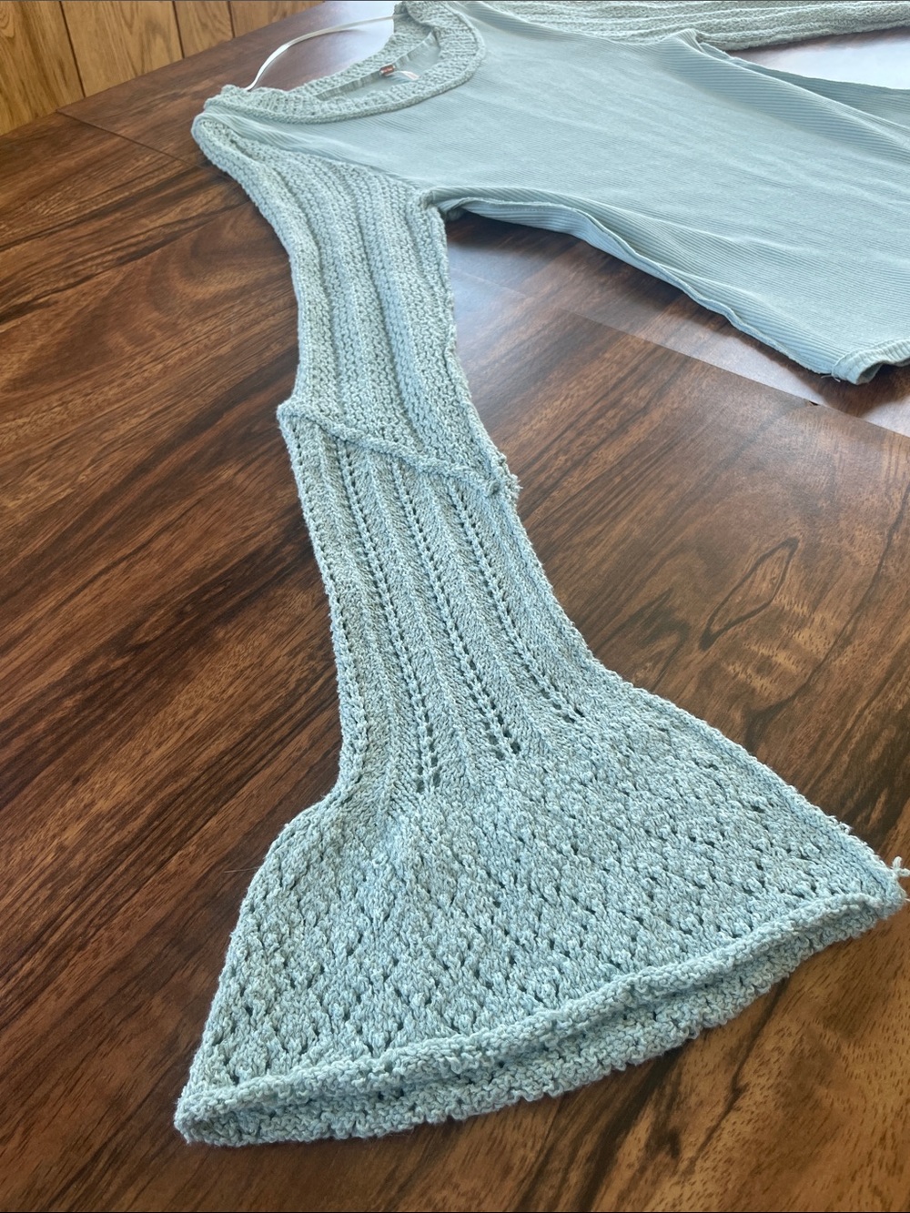 Free People Sage Knit-Trim Ribbed Long Sleeve Top - Picture 5 of 11